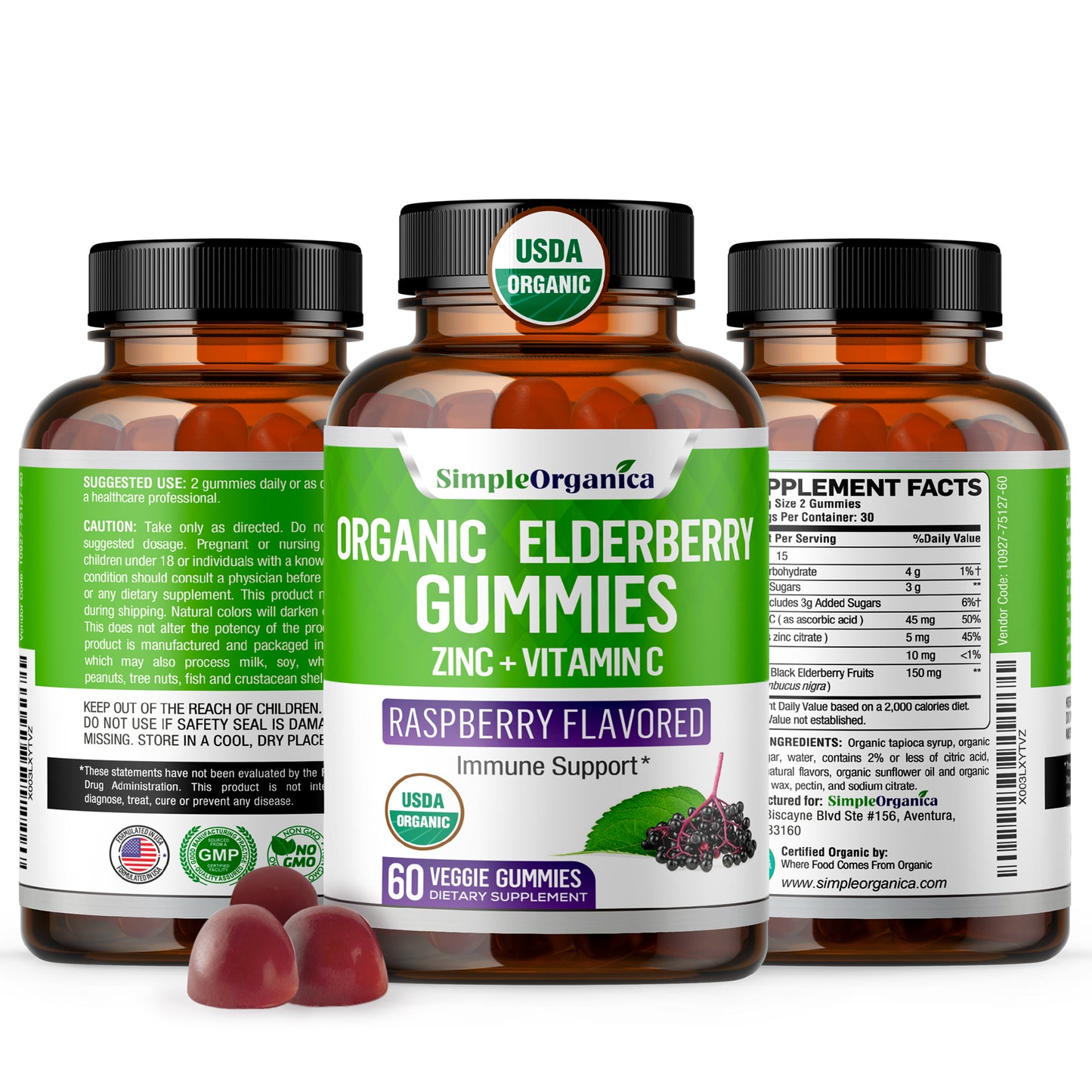 Organic Elderberry Gummies